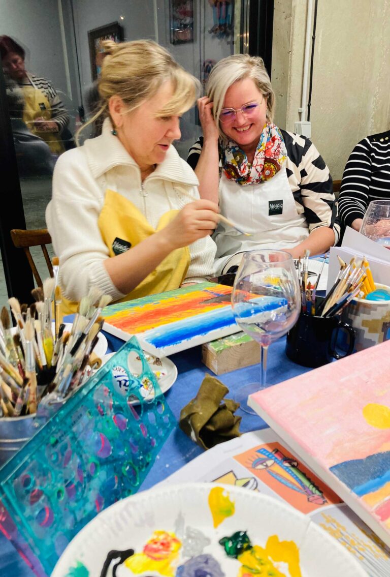 Lõuendile maalimise töötuba meeskonnapäevale