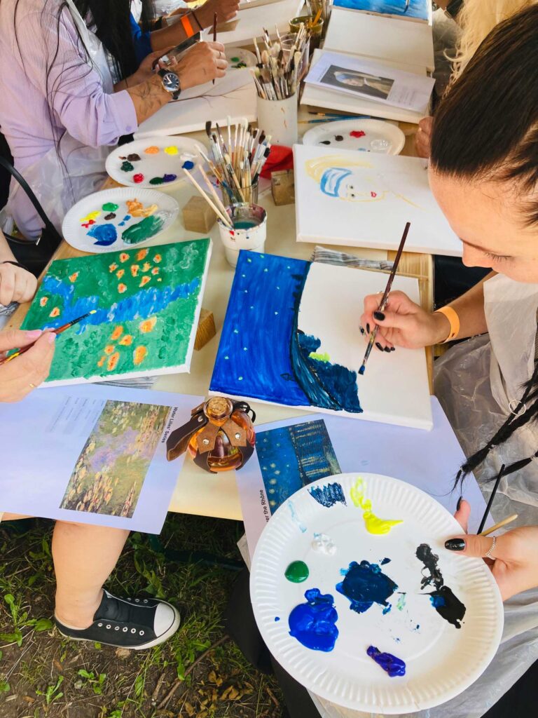 Telli lõuendile maalimise töötuba suvepäevadele